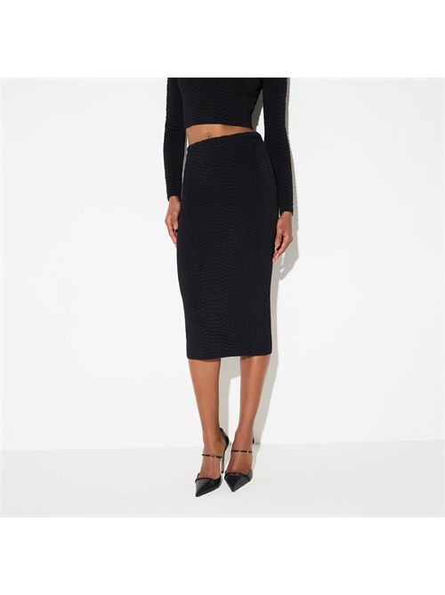 Gonna in maglia a trama snake ELISABETTA FRANCHI | GK10S67E2/110